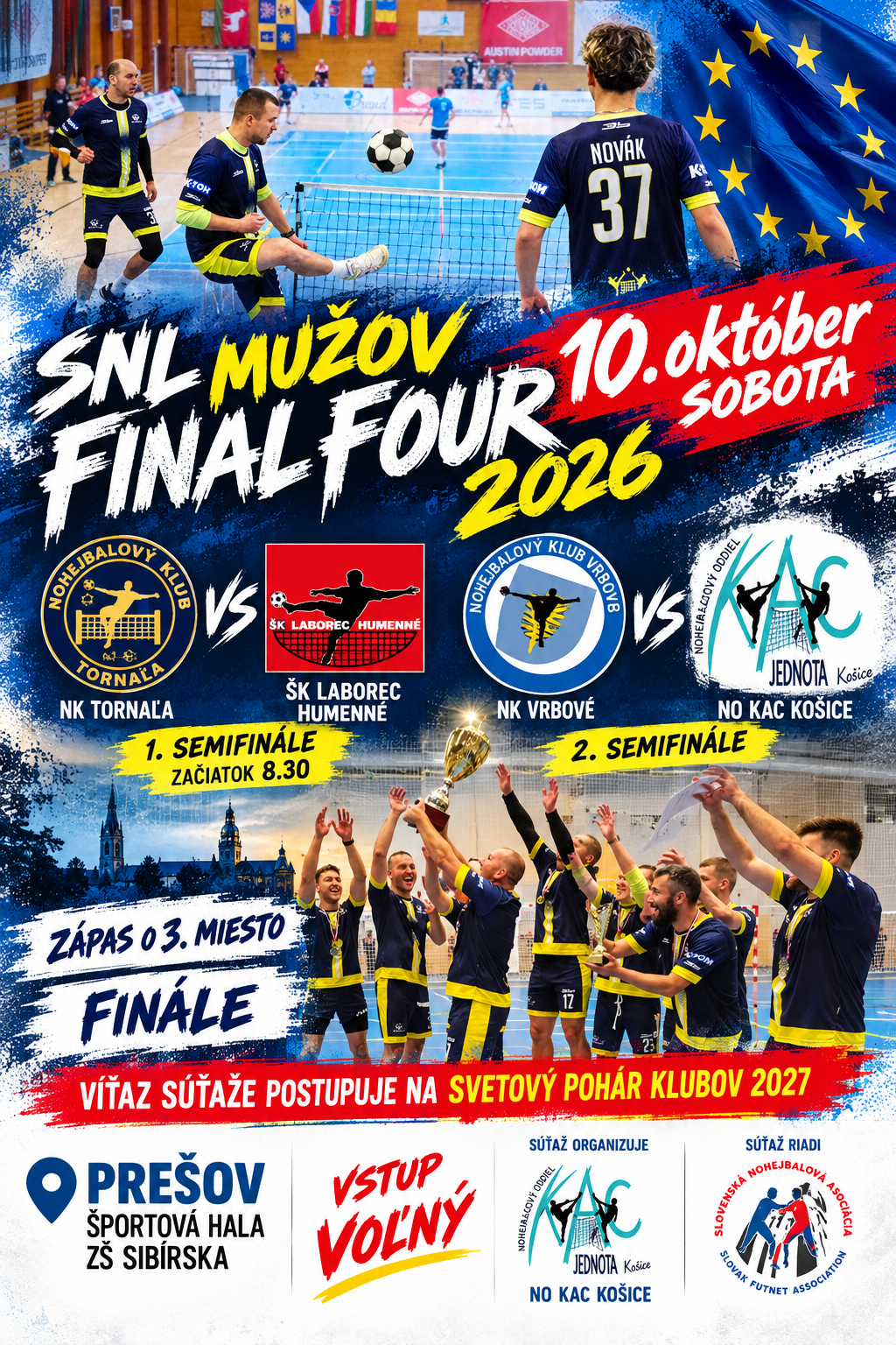 Final Four  I. Slovenskej nohejbalovej ligy mužov 2026