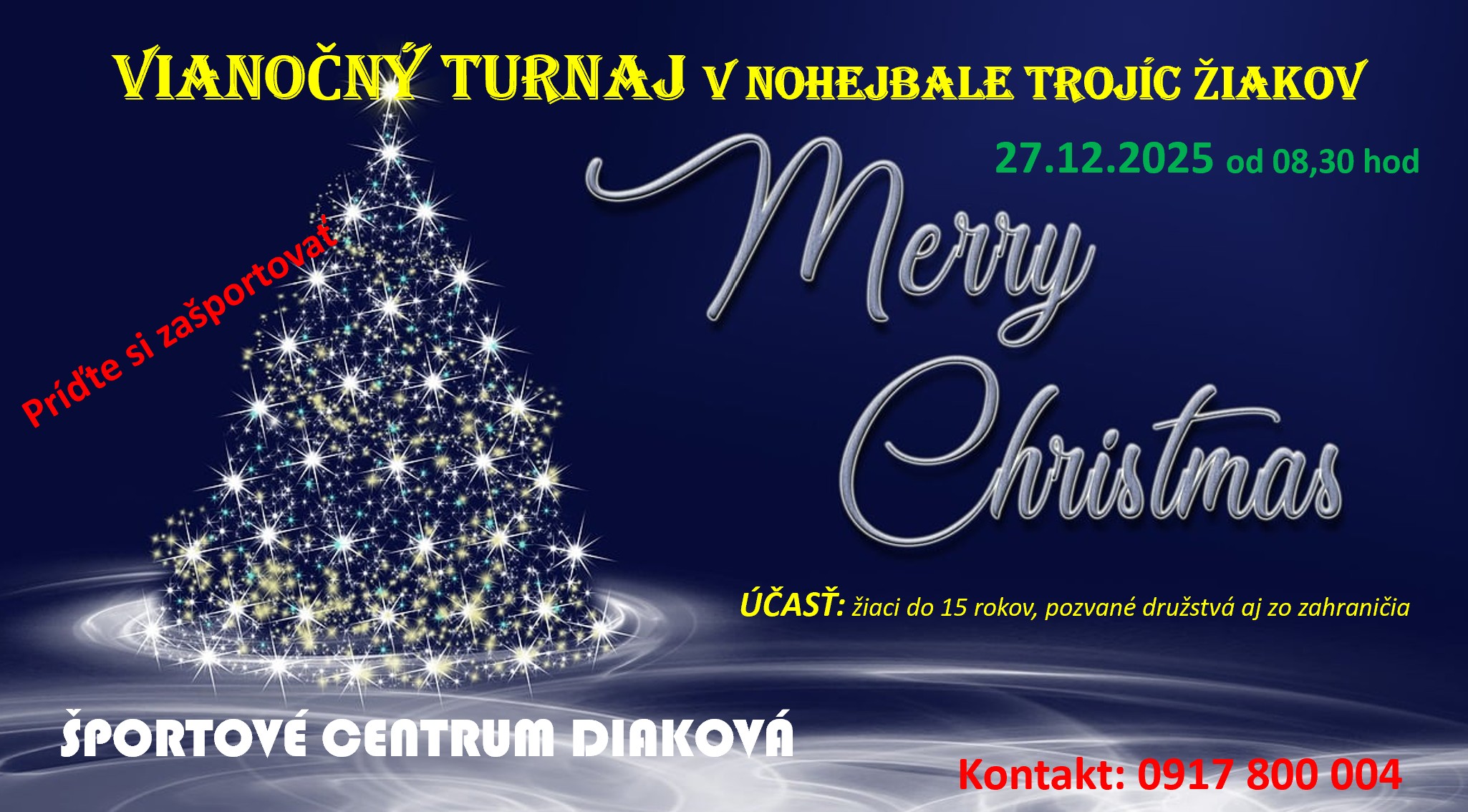 Vianočný turnaj žiakov v Diakovej